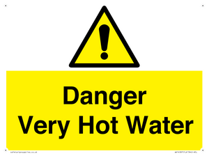 Danger Very Hot Water 